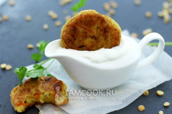 Фото постных гороховых котлет