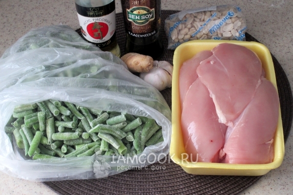 Ингредиенты для стир-фрай из курицы