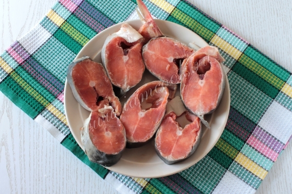 Горбуша стейки