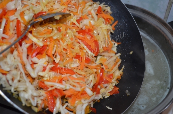 Обжарка для щей с квашеной капустой