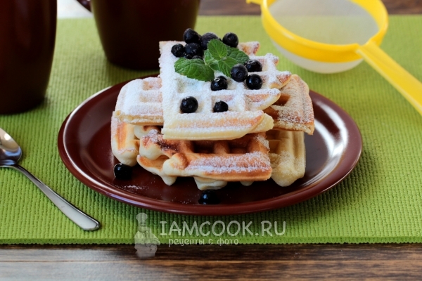 Рецепт бельгийских вафель