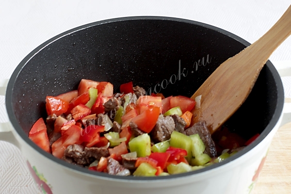 Овощи с мясом