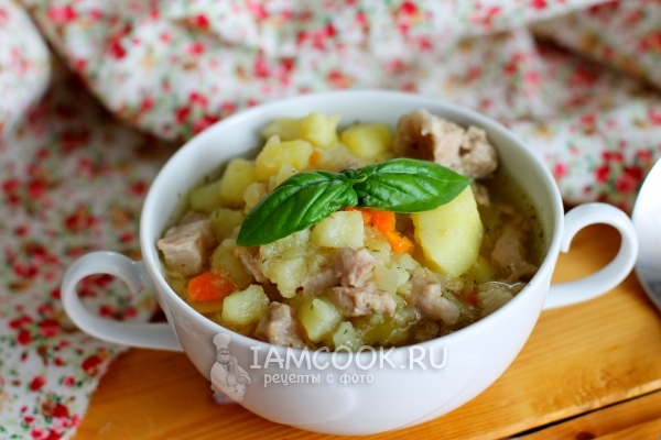 Рецепт свинины тушеной с картофелем в мультиварке