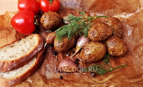 Фото картофеля в пергаменте