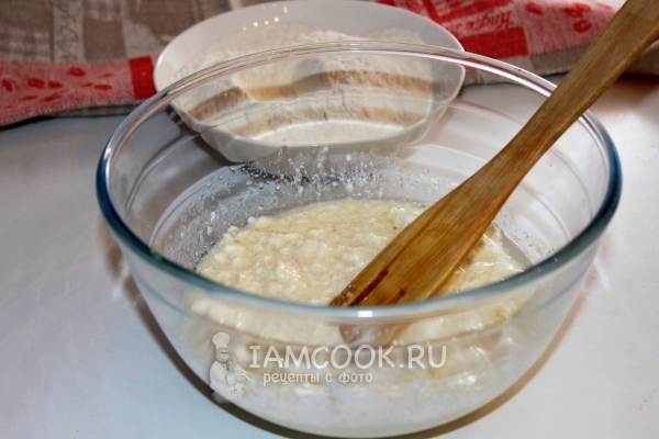 Творог с сахаром и маслом