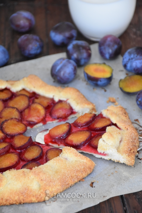 Рецепт галеты со сливами