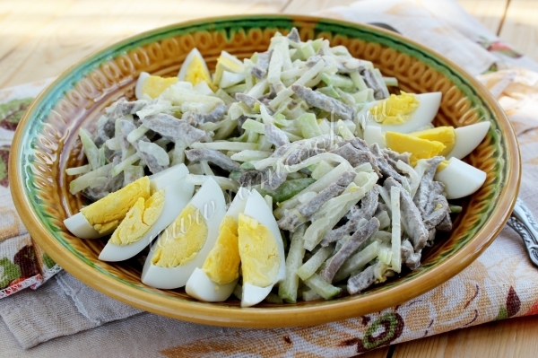 Салат Ташкент с редькой