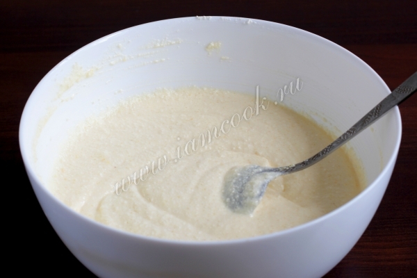 протертый творог, белки сахар