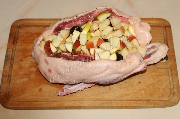 Фарширование утки