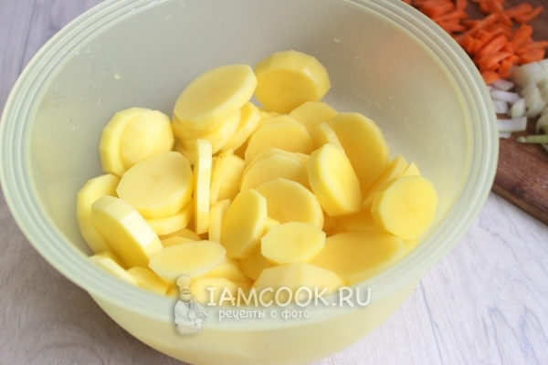 Порезать картофель