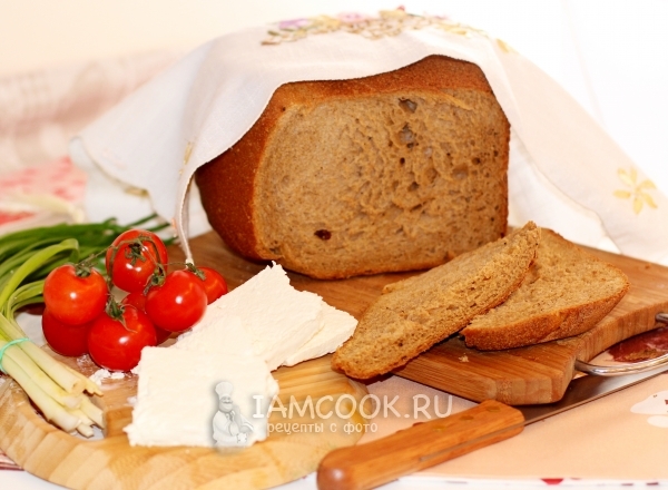 Хлеб из трех видов муки на кефире