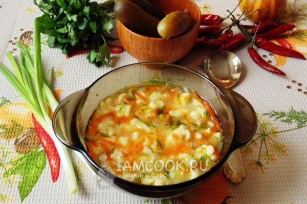 рецепт супа с мини клецками