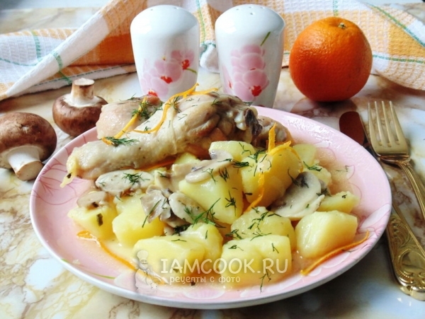 Рецепт курицы в апельсиновом соусе