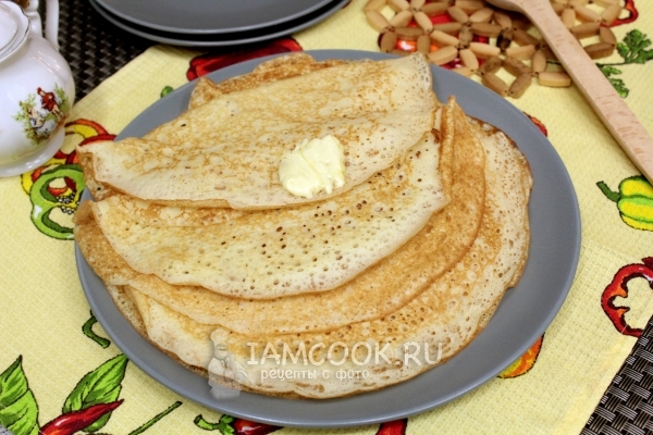 Рецепт блинов на дрожжах