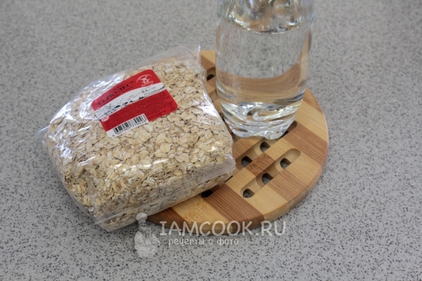 Ингредиенты для овсяной каши на воде