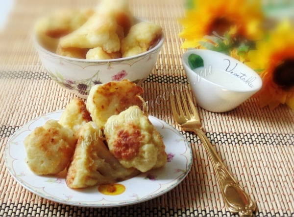 Фото цветной капусты жареной в муке