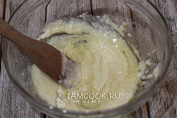 Размешать творожную массу