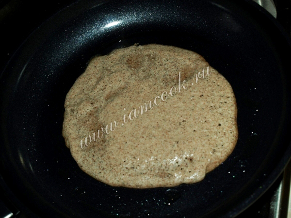 Обжарка гречневых блинов