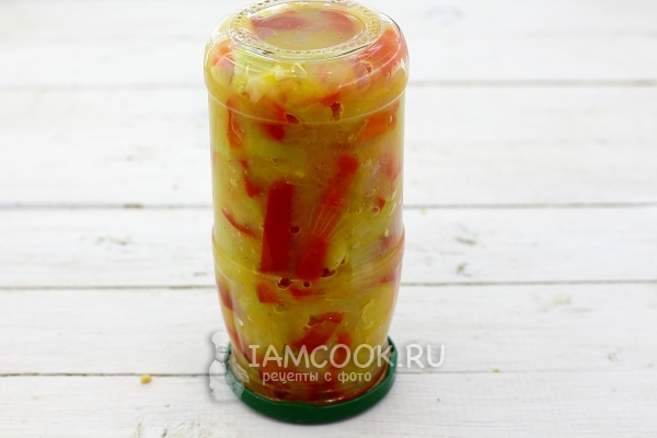 Фото салата из болгарского перца на зиму