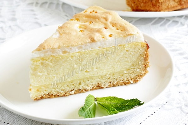 Порция творожного пирога