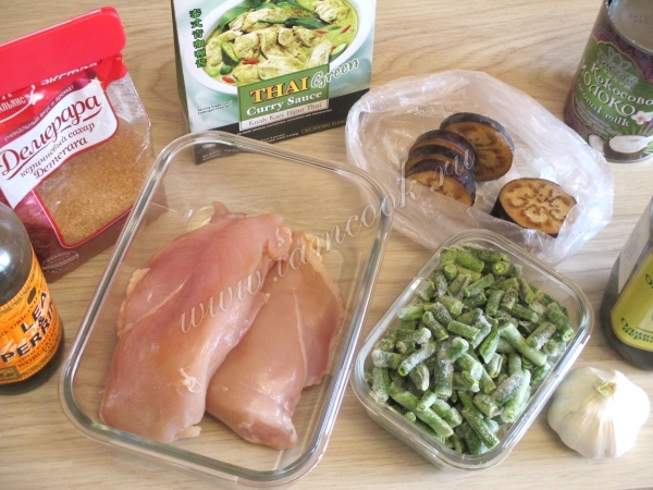 Ингредиенты для курицы в соусе карри