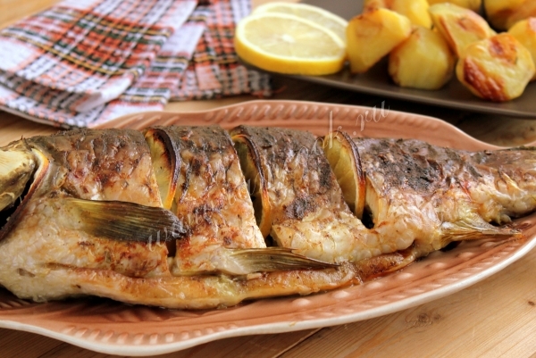 Рецепт карпа в духовке