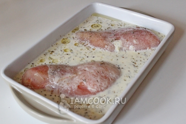 Грудки в сливках