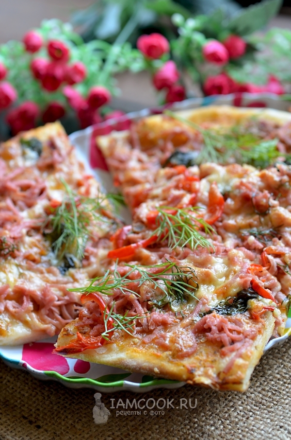 Рецепт пиццы с баклажанной икрой