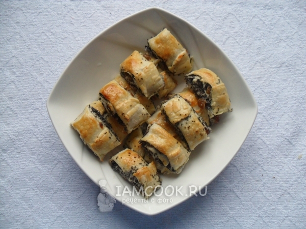 Рецепт мини-рулетов с маком