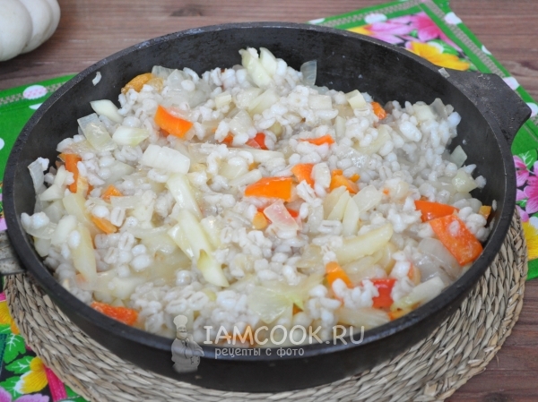 Выложить перловку