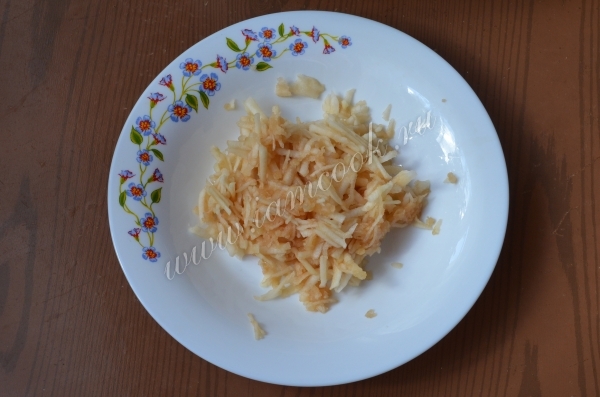 Яблоко на терке