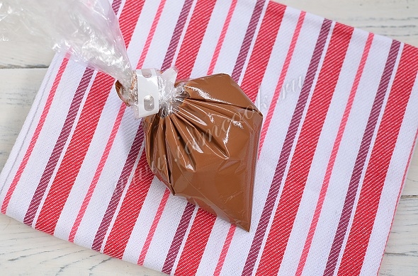 Шоколад в кондитерском мешке