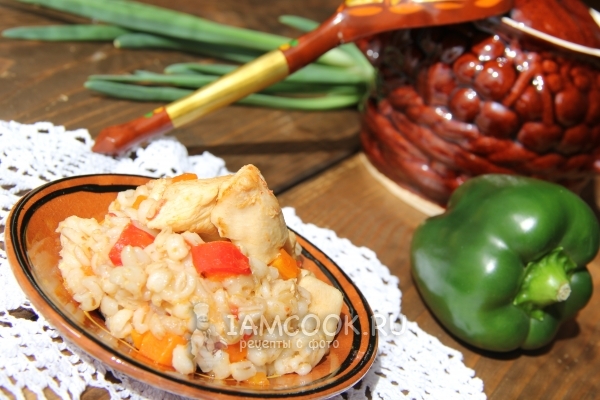 Перловая каша с курицей