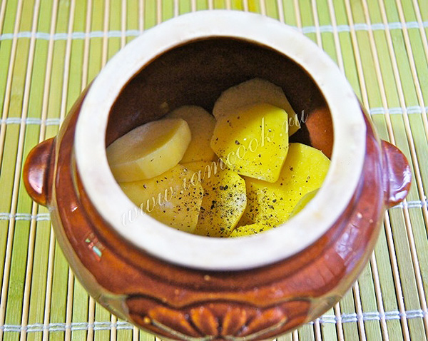 Картошка в горшочке