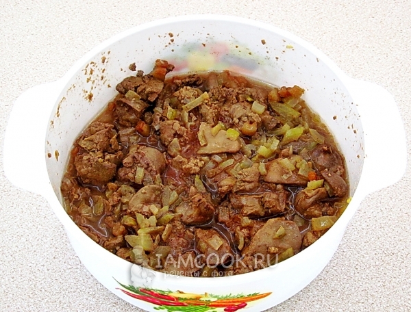 Печень потушить