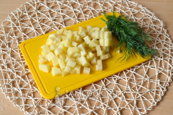 Порезать картофель