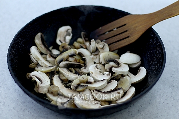 Пожарить грибы