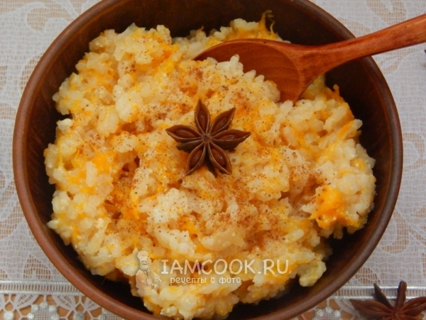 Рецепт тыквенной каши на молоке