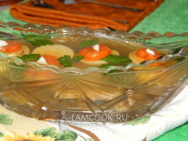 Фото заливного из печени