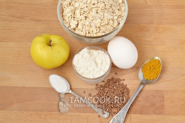 Ингредиенты для диетического овсяного печенья