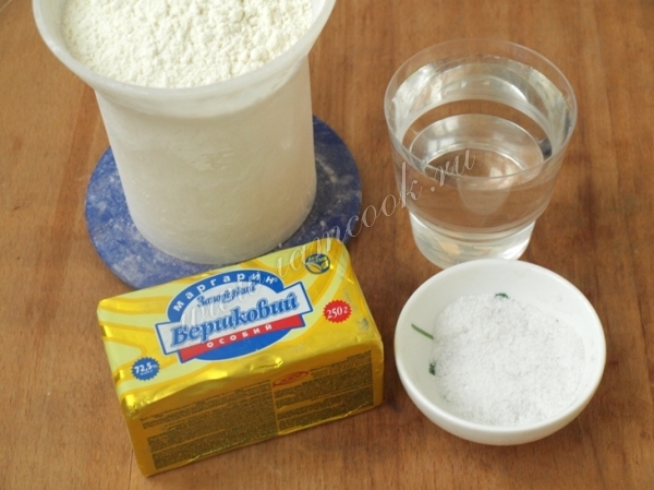 Ингредиенты на тесто для чебуреков