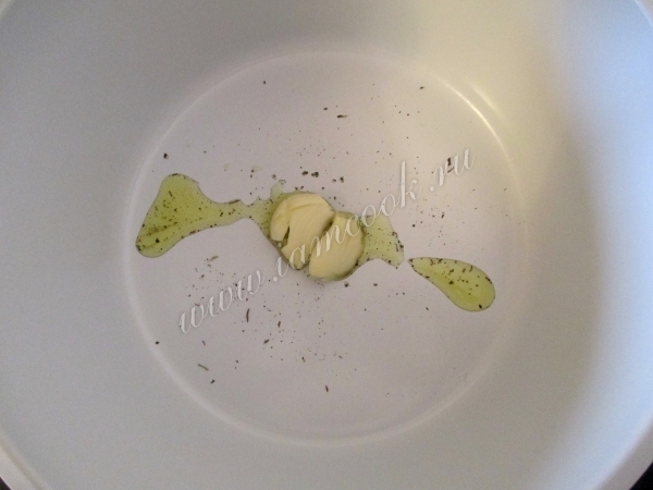 Чеснок с маслом