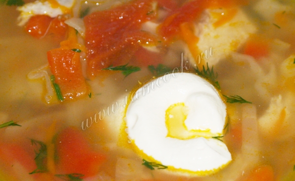 Щи из свежей капусты, фото