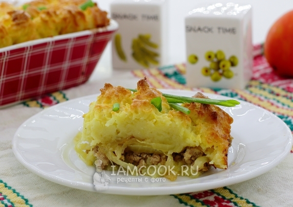 Фото картофельной запеканки с мясом