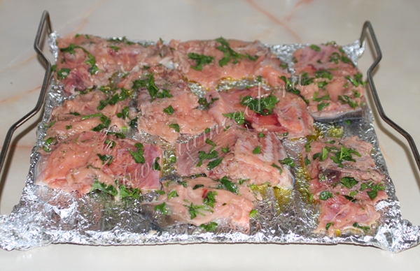 Запекание горбуши в фольге