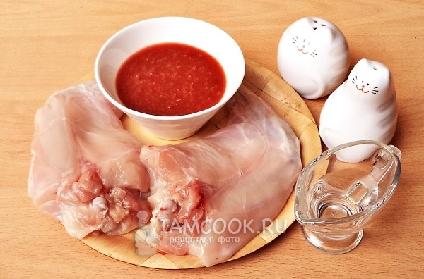 Ингредиенты для кролика в аджике