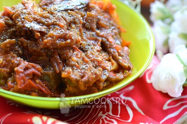 Икра из замороженных овощей