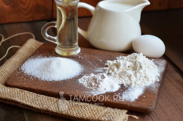 Ингредиенты для вергунов на кефире