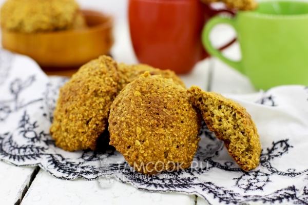 Рецепт овсяного печенья без масла