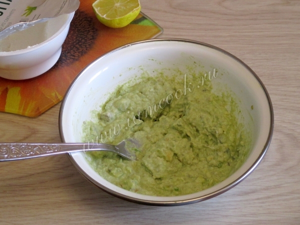 Основа из авокадо для начинки тарталеток